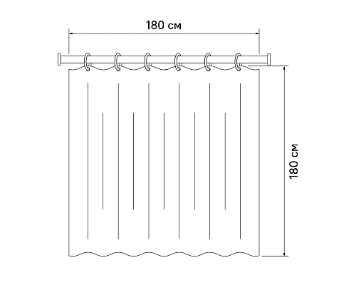 Приобрести Штора для ванной комнаты IDDIS Basic B14P118i11 в магазине сантехники Santeh-Crystal.ru