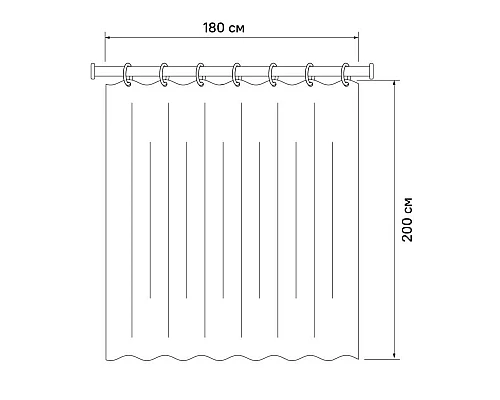 Заказать Штора для ванной комнаты IDDIS Basic B47P218i11 в магазине сантехники Santeh-Crystal.ru