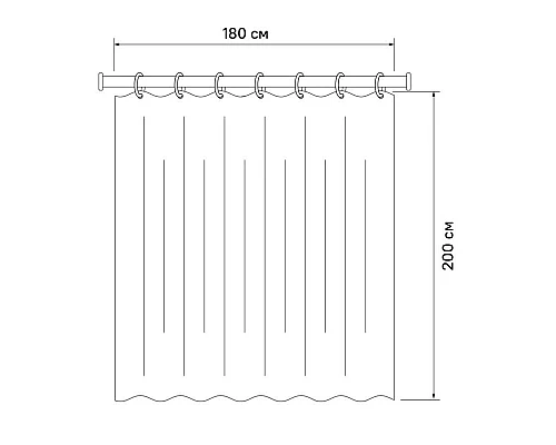 Приобрести Штора для ванной комнаты IDDIS Basic B46P218i11 в магазине сантехники Santeh-Crystal.ru