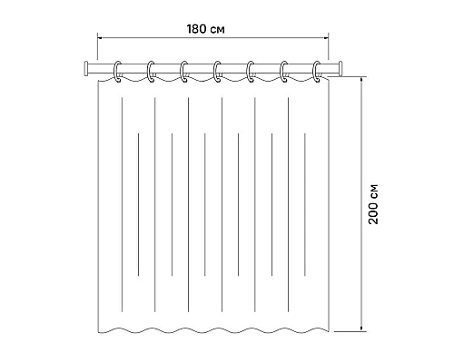 Приобрести Штора для ванной комнаты IDDIS Basic B22P218i11 в магазине сантехники Santeh-Crystal.ru
