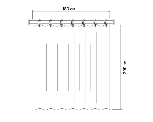 Заказать Штора для ванной комнаты IDDIS Basic B26P218i11 в магазине сантехники Santeh-Crystal.ru