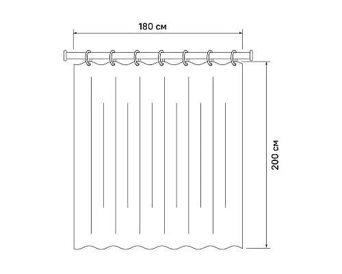 Заказать Штора для ванной комнаты IDDIS Basic B31P218i11 в магазине сантехники Santeh-Crystal.ru