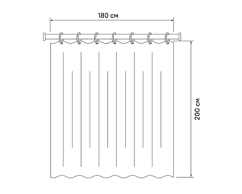 Приобрести Штора для ванной комнаты IDDIS Basic B30P218i11 в магазине сантехники Santeh-Crystal.ru