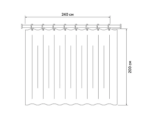 Купить Штора для ванной комнаты IDDIS Basic B41P224i11 в магазине сантехники Santeh-Crystal.ru