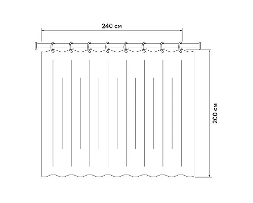 Купить Штора для ванной комнаты IDDIS Basic B42P224i11 в магазине сантехники Santeh-Crystal.ru