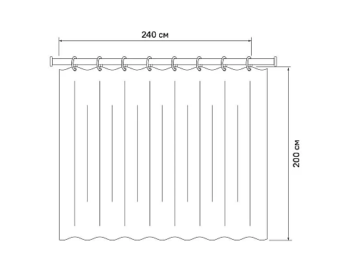 Заказать Штора для ванной комнаты IDDIS Basic B44P224i11 в магазине сантехники Santeh-Crystal.ru