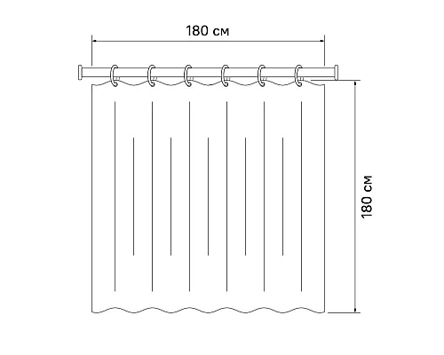 Приобрести Штора для ванной комнаты IDDIS Basic B57P118i11 в магазине сантехники Santeh-Crystal.ru