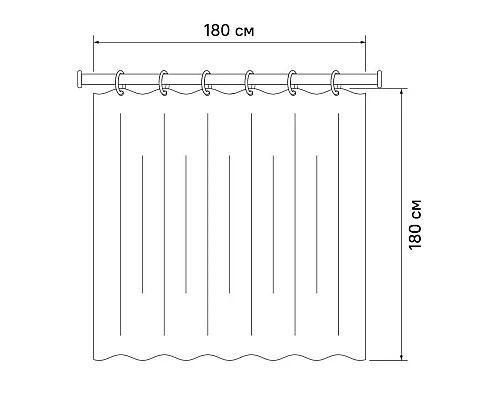 Купить Штора для ванной комнаты IDDIS Basic B58P118i11 в магазине сантехники Santeh-Crystal.ru