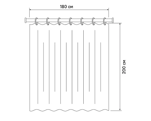 Купить Штора для ванной комнаты IDDIS Basic B67P218i11 в магазине сантехники Santeh-Crystal.ru