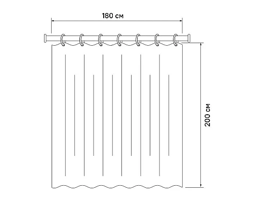 Купить Штора для ванной комнаты IDDIS Decor D05P218i11 в магазине сантехники Santeh-Crystal.ru