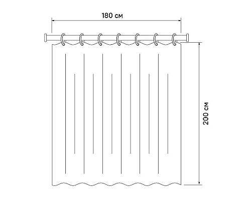 Заказать Штора для ванной комнаты IDDIS Decor D10P218i11 в магазине сантехники Santeh-Crystal.ru