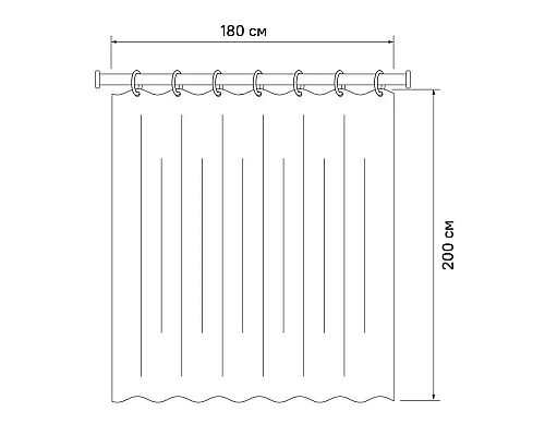 Приобрести Штора для ванной комнаты IDDIS Decor D24P218i11 в магазине сантехники Santeh-Crystal.ru