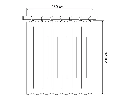 Купить Штора для ванной комнаты IDDIS Decor D27P218i11 в магазине сантехники Santeh-Crystal.ru