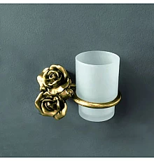 Стакан с держателем бронза Art&Max Rose AM-0914-B