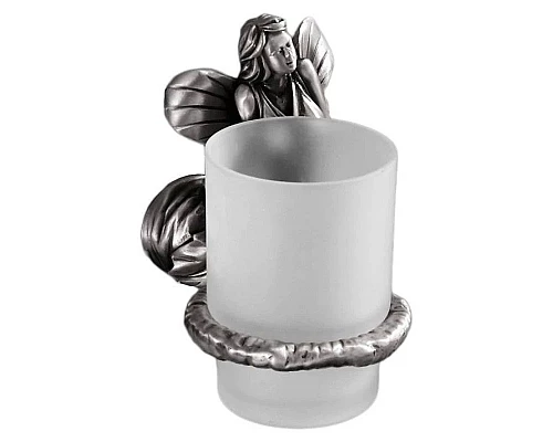 Купить Стакан с держателем серебро Art&Max Fairy AM-0984-T в магазине сантехники Santeh-Crystal.ru