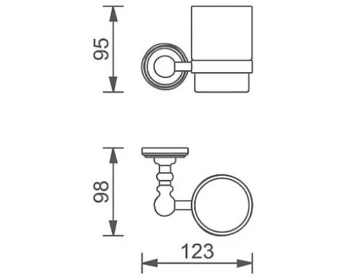 Заказать Стакан Aquanet 00189282 в магазине сантехники Santeh-Crystal.ru