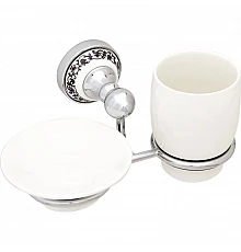 Держатель с мыльницей и стаканом Fixsen Bogema FX-78506+08