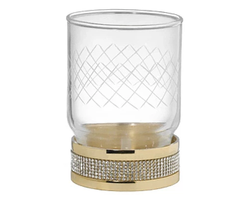 Заказать Стакан Boheme Royal Cristal 10931-G в магазине сантехники Santeh-Crystal.ru