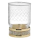 Заказать Стакан Boheme Royal Cristal 10931-G в магазине сантехники Santeh-Crystal.ru