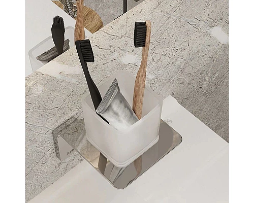 Купить Стакан IDDIS Slide SLISCG1i45 в магазине сантехники Santeh-Crystal.ru