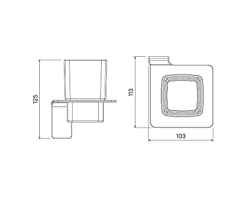 Купить Стакан IDDIS Slide SLISCG1i45 в магазине сантехники Santeh-Crystal.ru