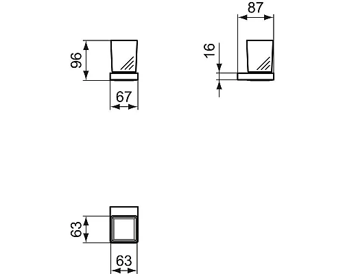 Купить Стакан Ideal Standard Conca T4504A5 в магазине сантехники Santeh-Crystal.ru