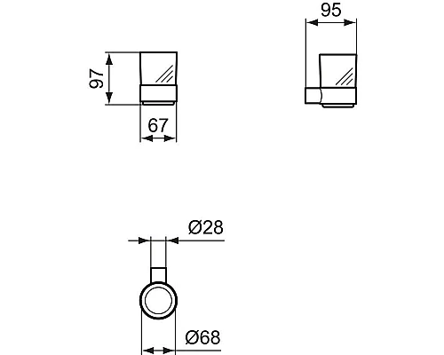 Приобрести Стакан Ideal Standard Conca T4505A2 в магазине сантехники Santeh-Crystal.ru