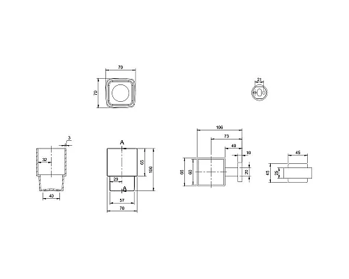 Заказать Стакан Villeroy & Boch Elements-Striking TVA15201900076 в магазине сантехники Santeh-Crystal.ru
