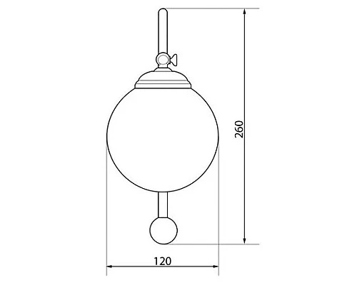 Заказать Светильник Caprigo 2237-CRM в магазине сантехники Santeh-Crystal.ru