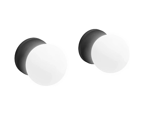 Купить Набор настенных светильников 2 шт серый матовый Jacob Delafon Cleo 1889 EB729-MWB в магазине сантехники Santeh-Crystal.ru