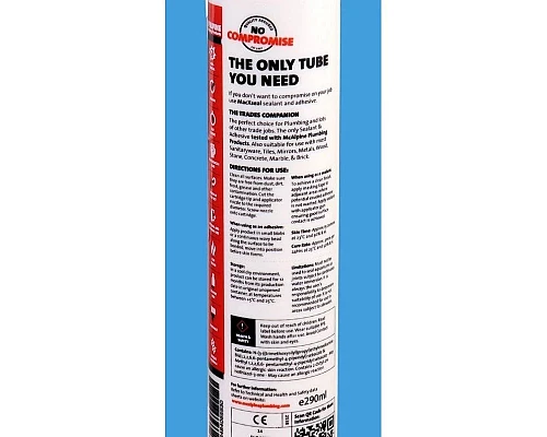 Приобрести Силиконовый герметик прозрачный 290 мл McALPINE MACXSEAL-CL в магазине сантехники Santeh-Crystal.ru