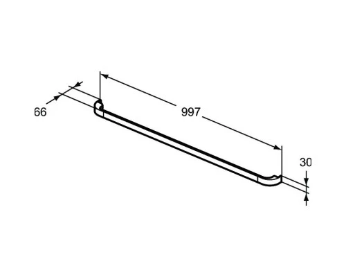 Заказать Ручка хром Ideal Standard Tonic II R4360AA в магазине сантехники Santeh-Crystal.ru