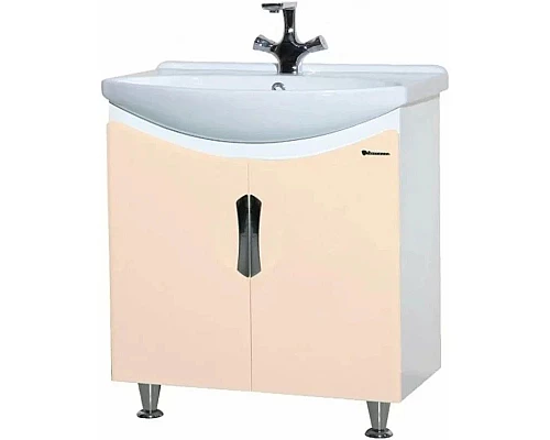 Заказать Тумба бежевый глянец/белый глянец 63 см Bellezza Лагуна 4632110240074 в магазине сантехники Santeh-Crystal.ru