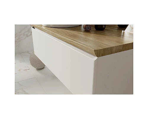 Заказать Тумба белый матовый 120,2 см Jorno Solis Sol.01.120/P/W в магазине сантехники Santeh-Crystal.ru