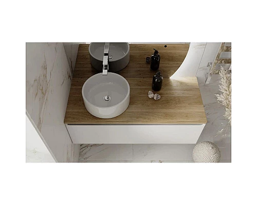 Заказать Тумба белый матовый 120,2 см Jorno Solis Sol.01.120/P/W в магазине сантехники Santeh-Crystal.ru