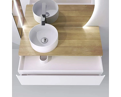 Заказать Тумба белый матовый 120,2 см Jorno Solis Sol.01.120/P/W в магазине сантехники Santeh-Crystal.ru