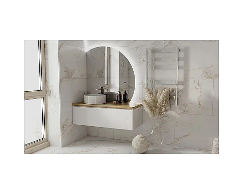 Заказать Тумба белый матовый 120,2 см Jorno Solis Sol.01.120/P/W в магазине сантехники Santeh-Crystal.ru