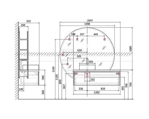 Заказать Тумба белый матовый 120,2 см Jorno Solis Sol.01.120/P/W в магазине сантехники Santeh-Crystal.ru