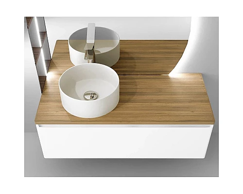 Заказать Тумба белый матовый 120,2 см Jorno Solis Sol.01.120/P/W в магазине сантехники Santeh-Crystal.ru