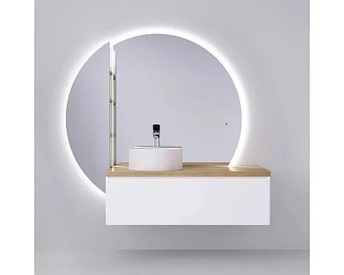 Заказать Тумба белый матовый 120,2 см Jorno Solis Sol.01.120/P/W в магазине сантехники Santeh-Crystal.ru