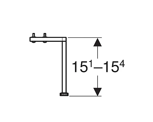 Заказать Комплект ножек 2 шт Geberit Smyle Square 500.367.00.1 в магазине сантехники Santeh-Crystal.ru