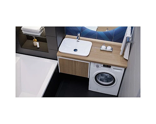 Заказать Столешница шатанэ 120 см без отверстий, тумба слева Velvex Klaufs StKLA.120.61.TL.IL-617 в магазине сантехники Santeh-Crystal.ru