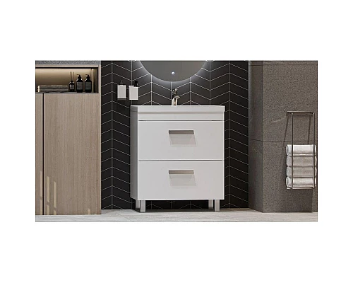 Купить Тумба белый матовый 69,7 см Velvex Orlando tnORL.70-211 в магазине сантехники Santeh-Crystal.ru