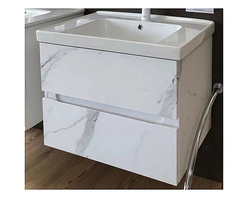 Купить Тумба монти мрамор 67 см Art&Max Techno AM-Techno-700-2C-SO-MR960 в магазине сантехники Santeh-Crystal.ru