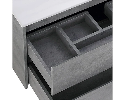 Заказать Тумба Cemento Grigio 80 см BelBagno Kraft KRAFT-800-2C-SO-CG в магазине сантехники Santeh-Crystal.ru