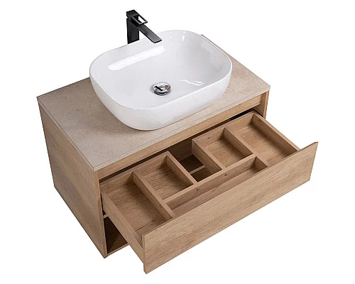 Заказать Тумба Rovere Nebrasca Nature 80 см BelBagno Kraft KRAFT-800-1C-SO-RNN в магазине сантехники Santeh-Crystal.ru