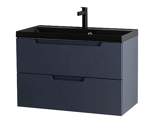 Купить Тумба Grigio Opaco 79,6 см BelBagno Vittoria VITTORIA-800-2C-SO-GO-P в магазине сантехники Santeh-Crystal.ru