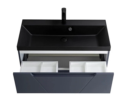 Купить Тумба Grigio Opaco 79,6 см BelBagno Vittoria VITTORIA-800-2C-SO-GO-P в магазине сантехники Santeh-Crystal.ru