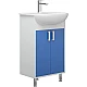 Приобрести Тумба белый глянец/синий матовый 48 см Corozo Колор SD-00000710 в магазине сантехники Santeh-Crystal.ru