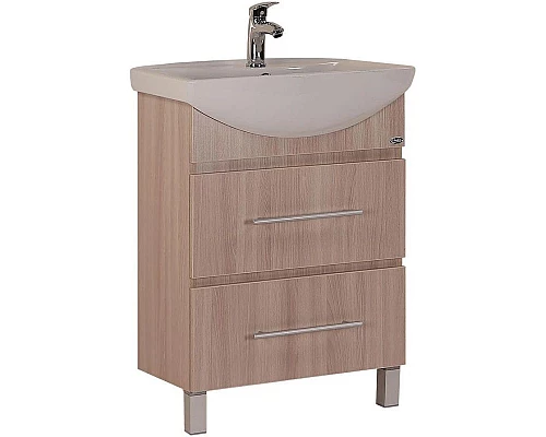 Купить Комплект мебели ясень шимо светлый 61,5 см Onika Дельта 106090 + 1.3120.3.S00.11B.0 + 206060 в магазине сантехники Santeh-Crystal.ru